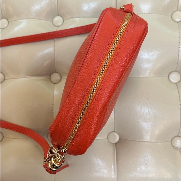Vera Pelle genuine leather Orange Crossbody Bag - Picture 3 of 13